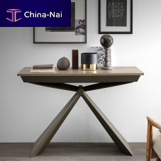 Contemporary sideboard table GENESIlacquered woodmelaminemetal base