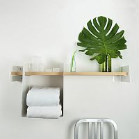 Wall-mounted shelving system Slide contemporarysteelash