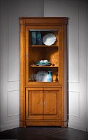 Traditional china cabinet CVA008ashcherrywoodglass