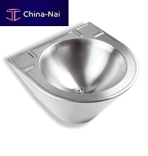 Wall-mounted wash basin 71016stainless steelsinglewithout hole