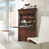 Directoire style secretary desk 6375 Villa Borgheseleatherwood veneerlinden