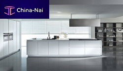 Contemporary kitchen DUNElaminateislandhandleless