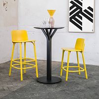 Contemporary high bar table Bloom 278oakbeechwood veneer