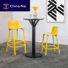Contemporary high bar table Bloom 278oakbeechwood veneer