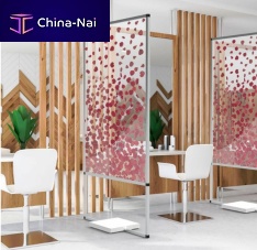 Mobile partition ROSE HINTSmetalcommercialfor offices