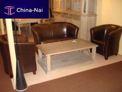 Traditional coffee table CROSSoakhomeindoor