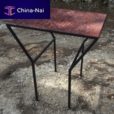 Original design high bar table EMPREINTES Y fiber-reinforced concretesteel baserectangular