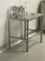 Contemporary table ART230 stainless steelstainless steel baserectangular