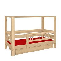 Bunk bed KUBUcanopyloftsingle