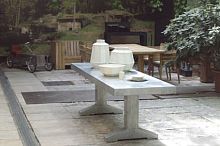 Contemporary table 2070zincrectangular