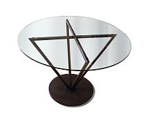 Contemporary table THIRAglassround