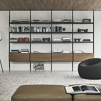 Wall-mounted shelf Jackmodularroom dividerfloor-to-ceiling