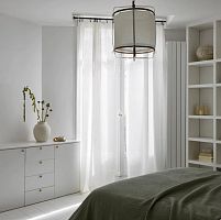 Plain sheer curtain fabric ALIKIhempwashabletransparent