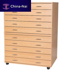 Contemporary chest A52024 beechoakmetal
