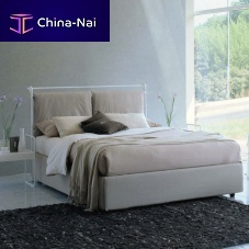 Double bed DAVIDsinglecontemporarywith headboard