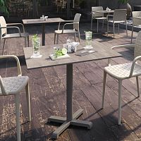 Stainless steel table base PLUScontemporaryfor high bar tablesfor coffee tables