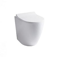 Back to wall WC COVERceramicrimlessfor handicapped