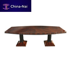 Art Deco table T003Macassar ebonyglossy varnished woodwaxed wood base