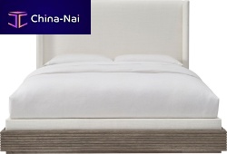 King size bed SIESTA CALIFORNIAcontemporaryupholsteredwith headboard