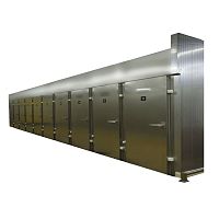 Defrosting chamber for the food industry