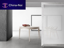 Contemporary table EDO TONDOwoodenroundextending