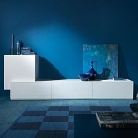 Contemporary living room wall unit Tetrislacquered MDFwith drawerwith storage compartment