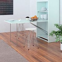Contemporary dining table MOBILE MIAmelaminealuminum baserectangular