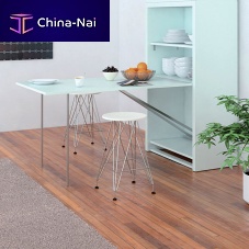 Contemporary dining table MOBILE MIAmelaminealuminum baserectangular