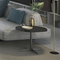 Contemporary side table FILIPHleathermarblemetal base