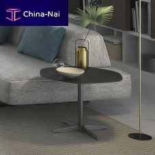 Contemporary side table FILIPHleathermarblemetal base