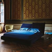Double bed Stand by Mecontemporaryupholsteredwith headboard