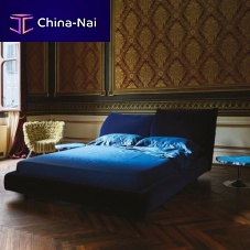 Double bed Stand by Mecontemporaryupholsteredwith headboard