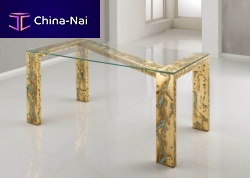 Contemporary table OROOXY ZETAglassrectangularoutdoor