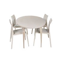 Contemporary table CONEwoodenwooden baseround