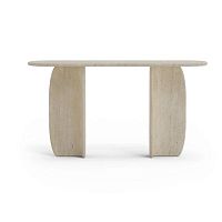 Contemporary console table CATUSmarbletravertinemarble base