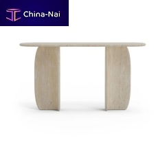 Contemporary console table CATUSmarbletravertinemarble base