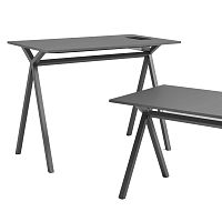 Free-standing desk Dama original designwood veneermetal
