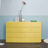 Contemporary chest of drawers solid woodnot specifiedyellow