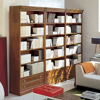 Free-standing bookcase LE GEMMEmodulartraditionalsolid wood