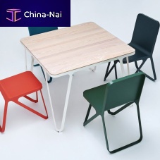 Contemporary dining table LOOPoakashAmerican walnut