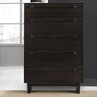 High chest of drawers CAMBERcontemporarywooden5-drawer