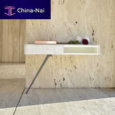 Contemporary sideboard table ATIRlacquered MDFmarblesteel base