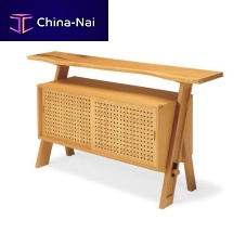Contemporary sideboard IPPONGI oakwalnutwood veneer