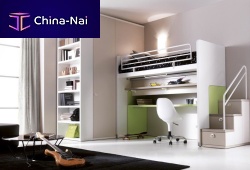Loft bed COMPOSIZIONE 305singlecontemporarywith writing desk