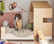 Playhouse bed ROOFsinglecontemporarychild's unisex