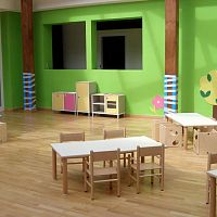 Contemporary table MI 454plywoodwooden baserectangular
