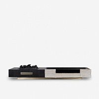 Contemporary TV cabinet OCEANwoodenmetalleather