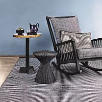 Contemporary side table Bollawickerresin wickerresin wicker base