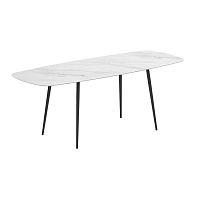 Contemporary high bar table STYLETTOteakceramicaluminum base