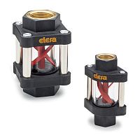 Stainless steel sight glass HVFborosilicate glassbrass